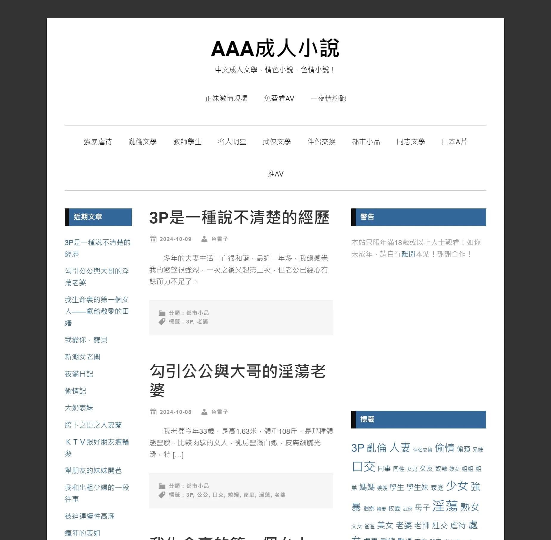AAA成人小說
