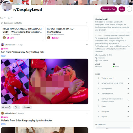 Reddit CosplayLewd