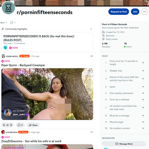 Reddit Porn In Fifteen Seconds