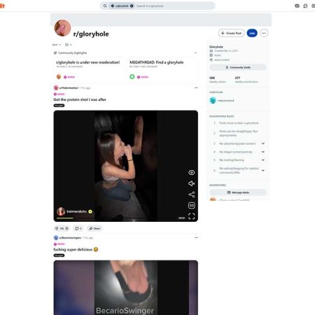 Gloryhole Reddit